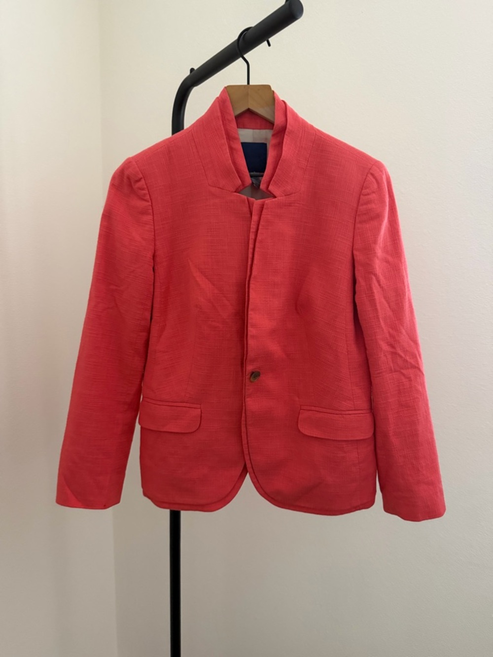 J. Crew regent Coral salmon pink Single-Button Blazer - Picture 2 of 6